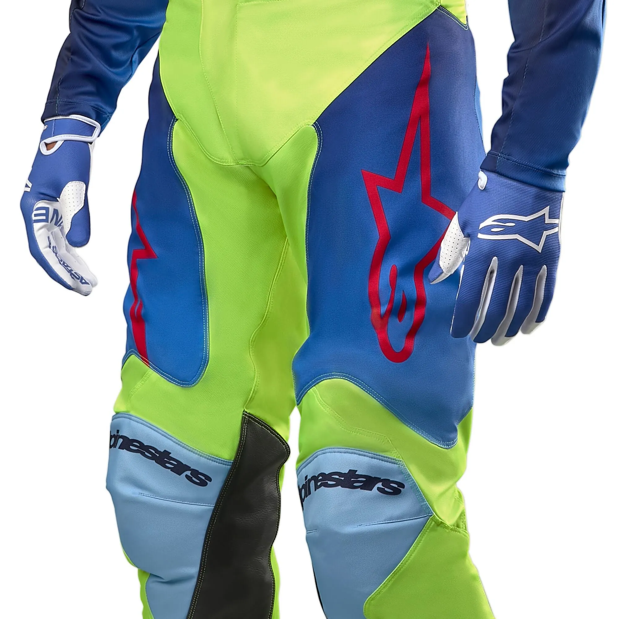 Alpinestars Racer Hoen Yellow Fluo Blue Night Navy Pants