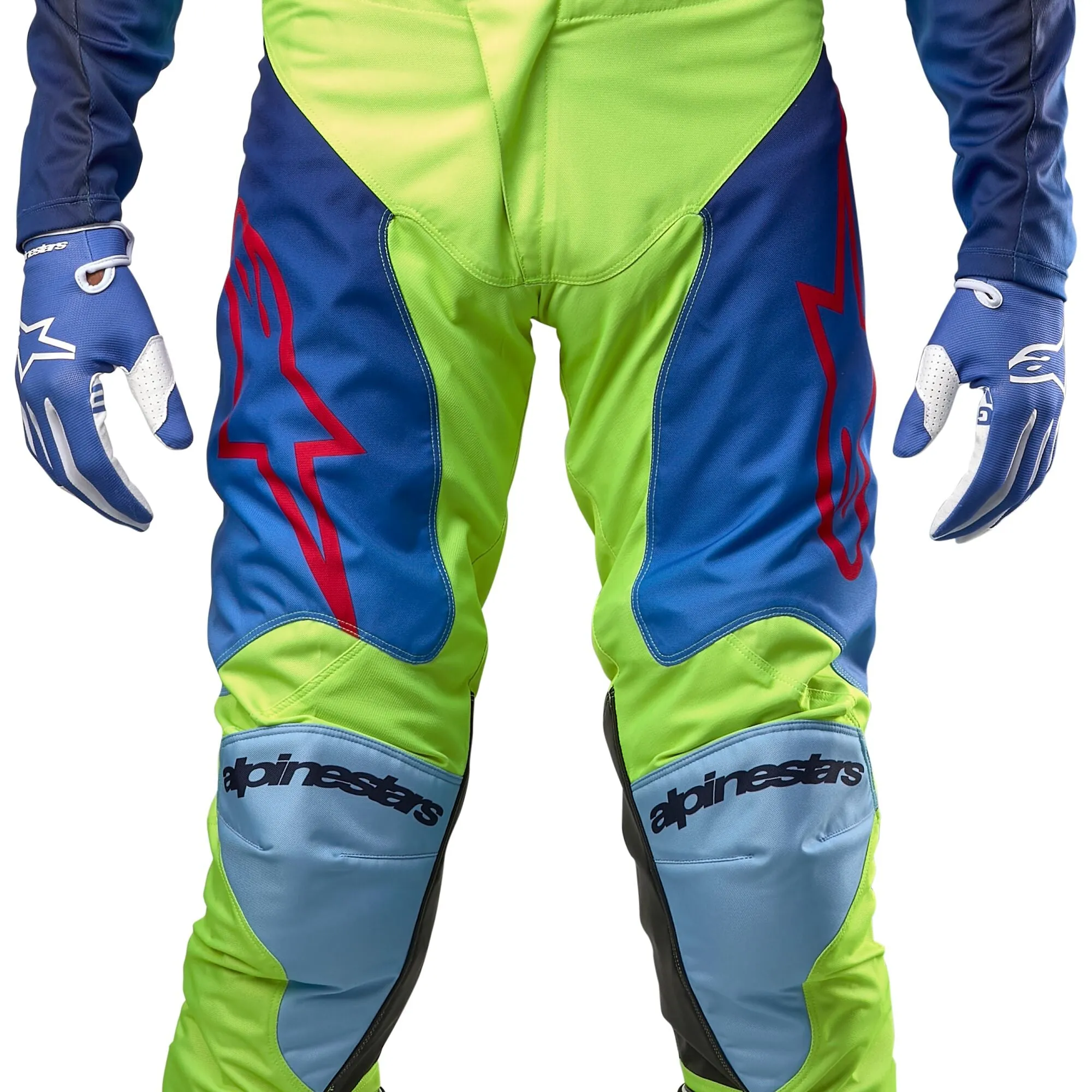 Alpinestars Racer Hoen Yellow Fluo Blue Night Navy Pants