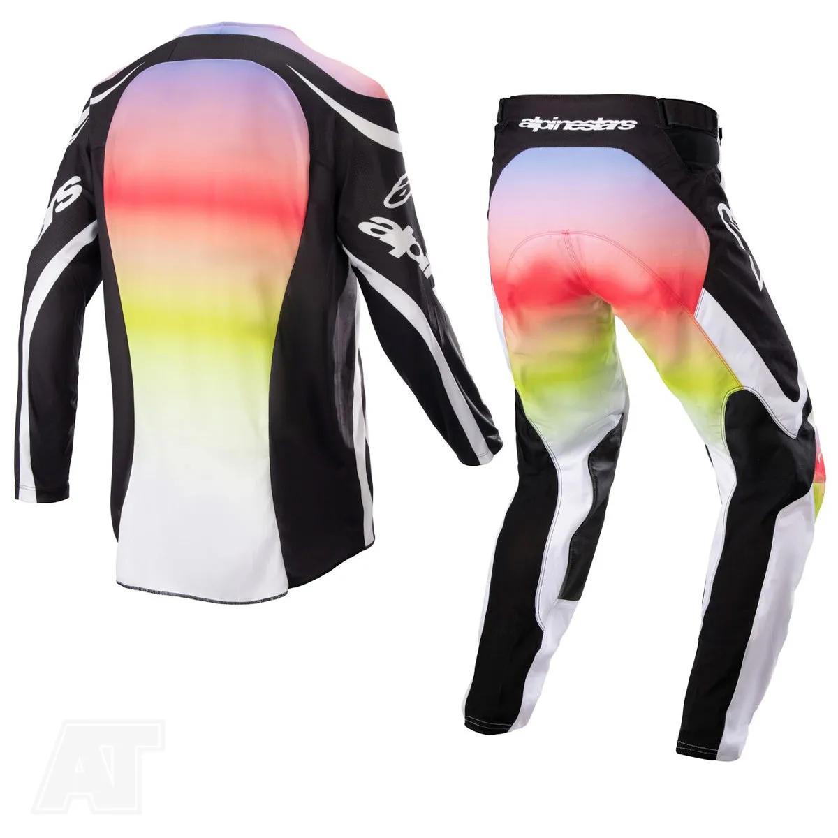 Alpinestars Racer Semi Black Multicolours Motocross Kit Combo