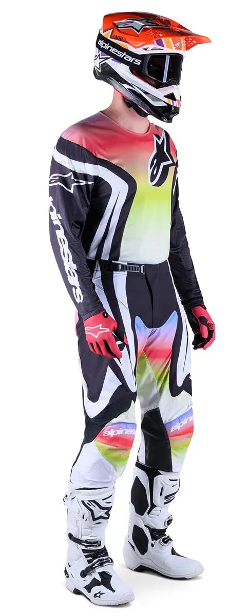 Alpinestars Racer Semi Black Multicolours Motocross Kit Combo