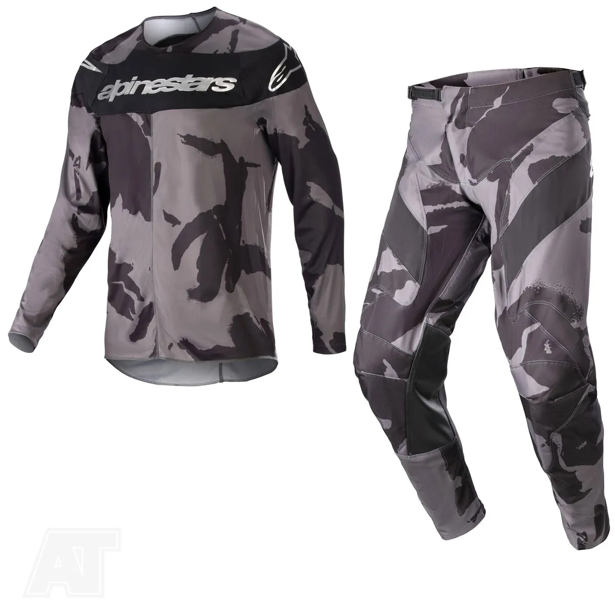 Alpinestars Racer Tactical Iron Gray Camo Motocross Kit Combo