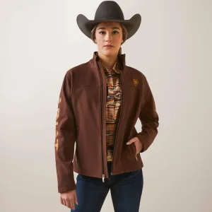 Ariat Women's Shaved Chocolate Chimayo Team Logo Softshell Jacket
