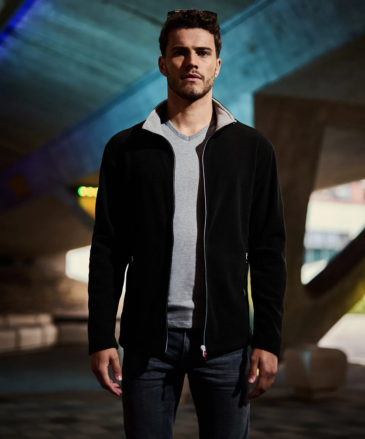 Ascender fleece | Navy/Classic Red