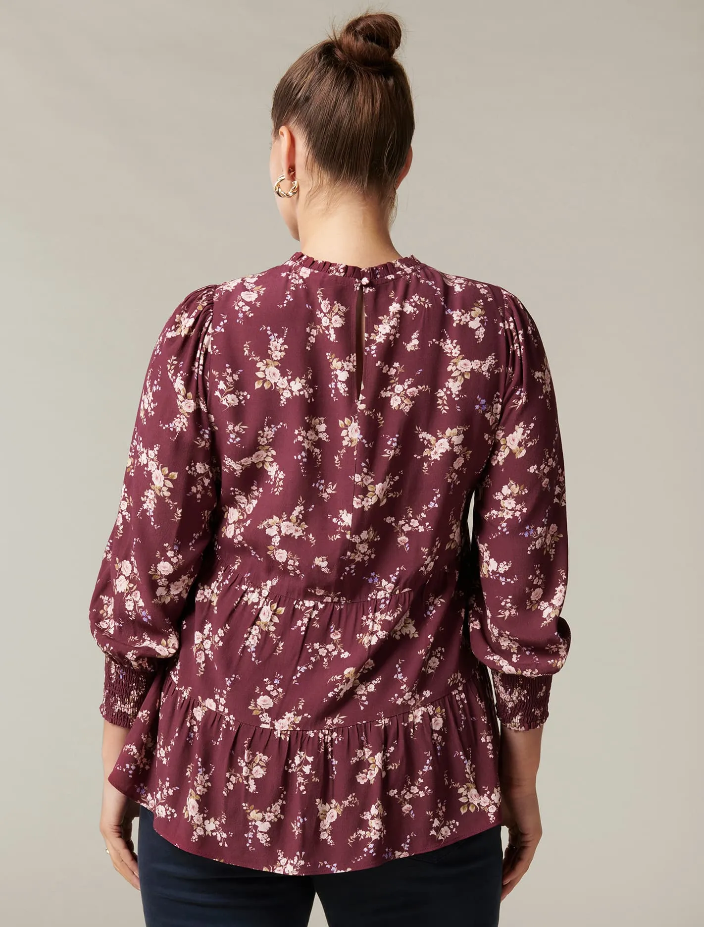 Aurora Curve Tiered Blouse