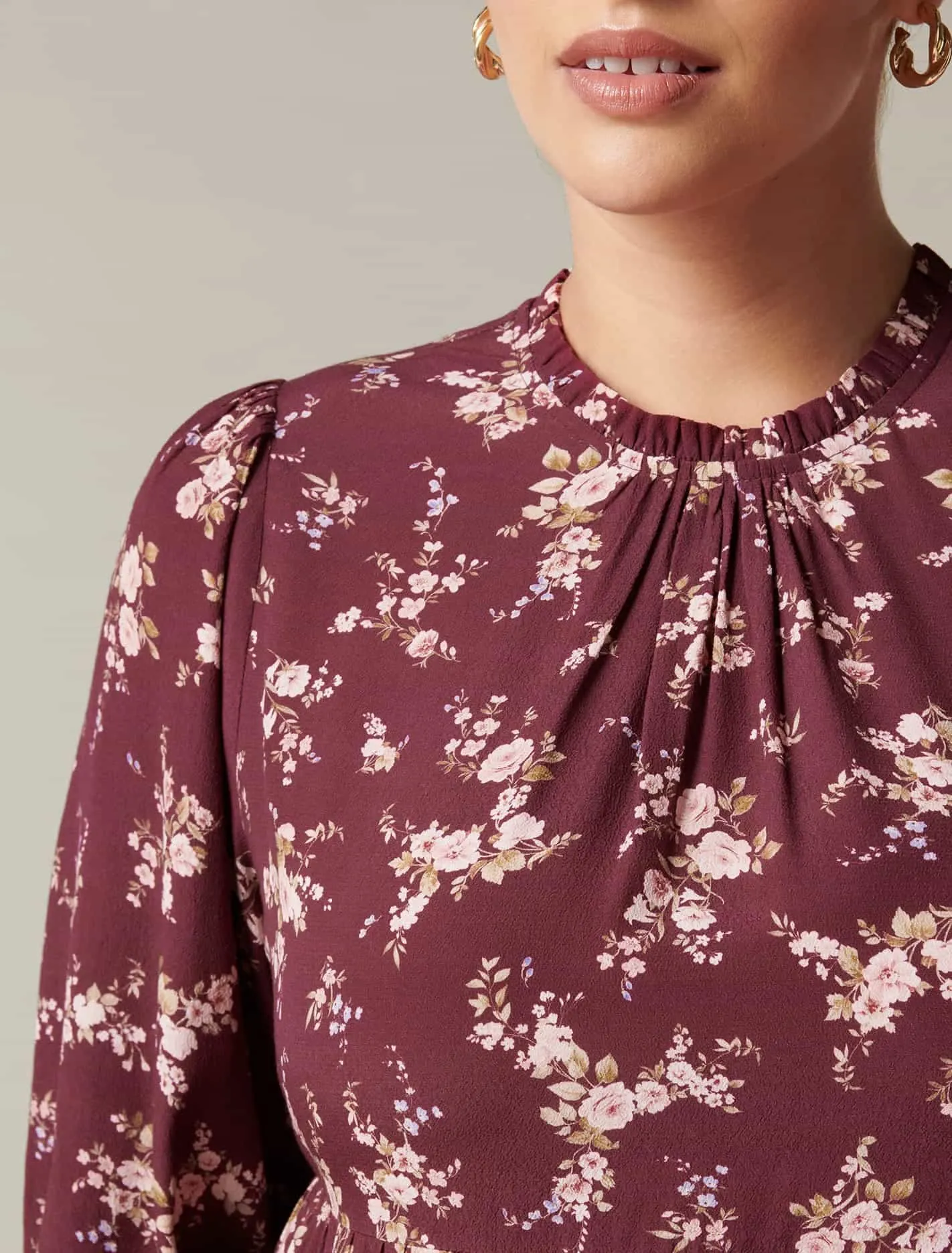 Aurora Curve Tiered Blouse