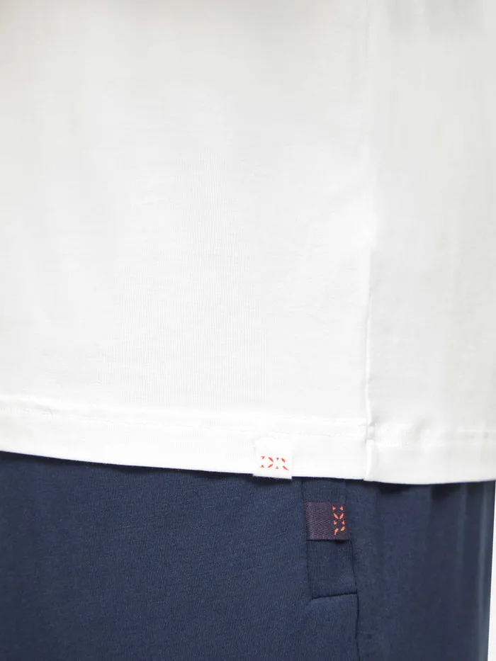 Basel Micro Modal Stretch short sleeve - White