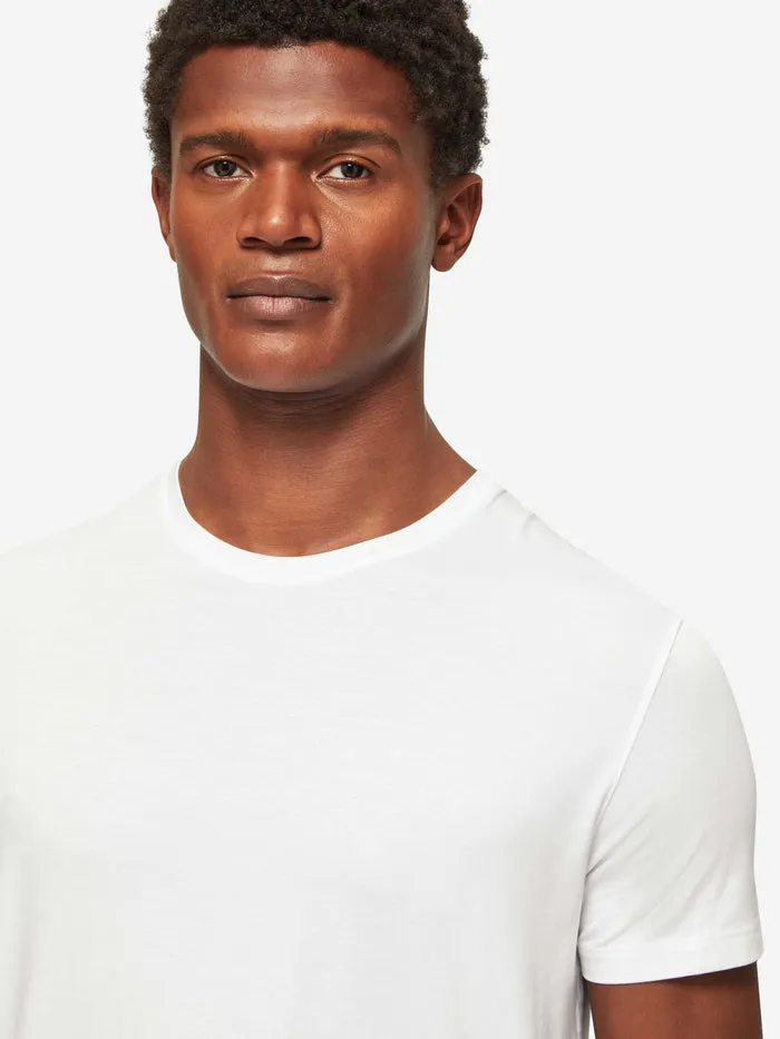Basel Micro Modal Stretch short sleeve - White