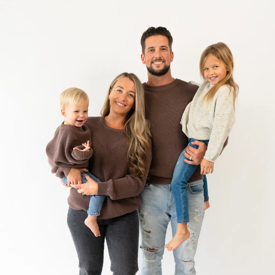 Belan.J Kids Knit Sweater - Walnut