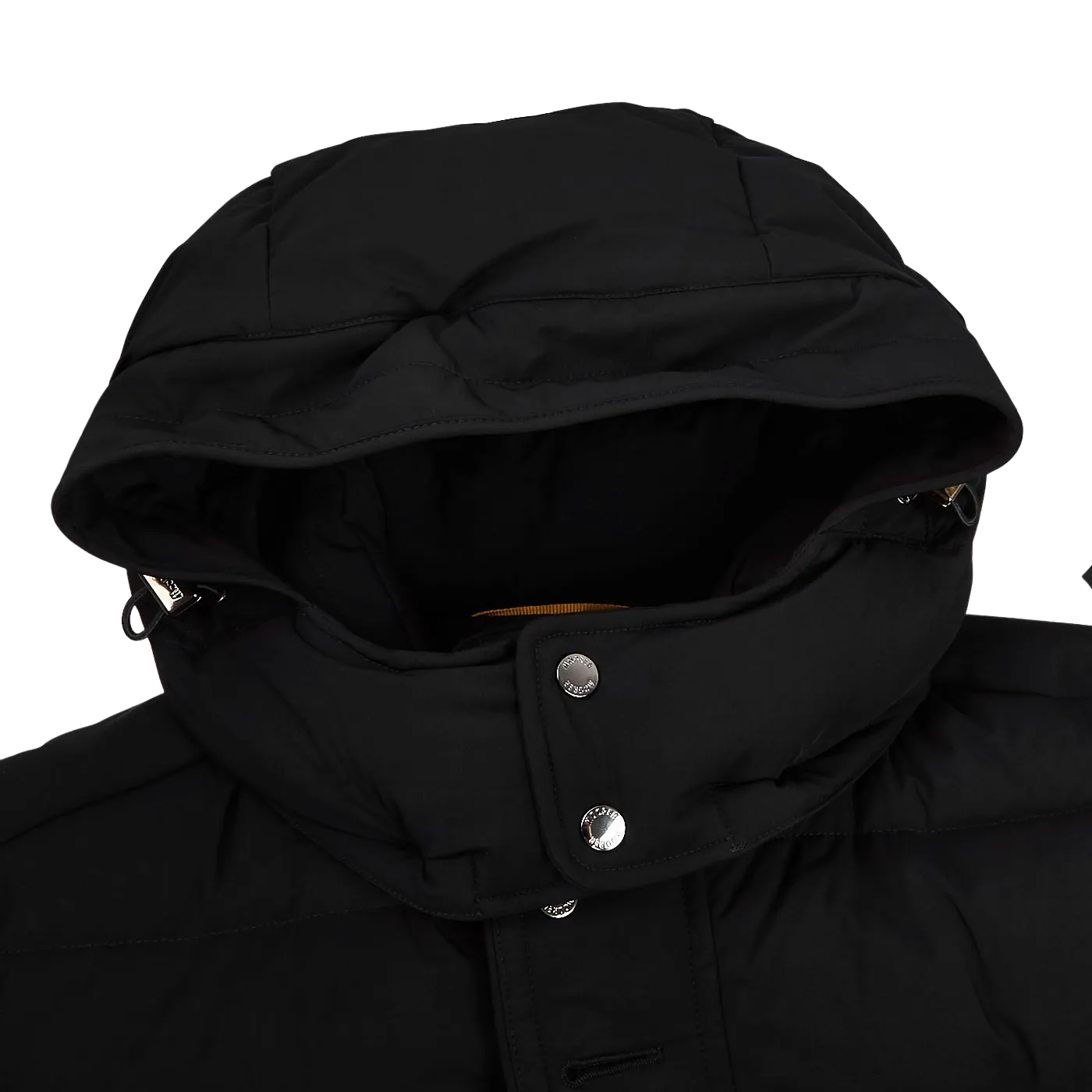 Black Technical Nylon Down Padded Parka
