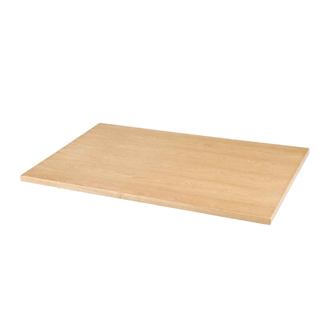 Bolero Pre-drilled Rectangular Table Top Natural Ash Veneer 1100 x 700mm - CY950