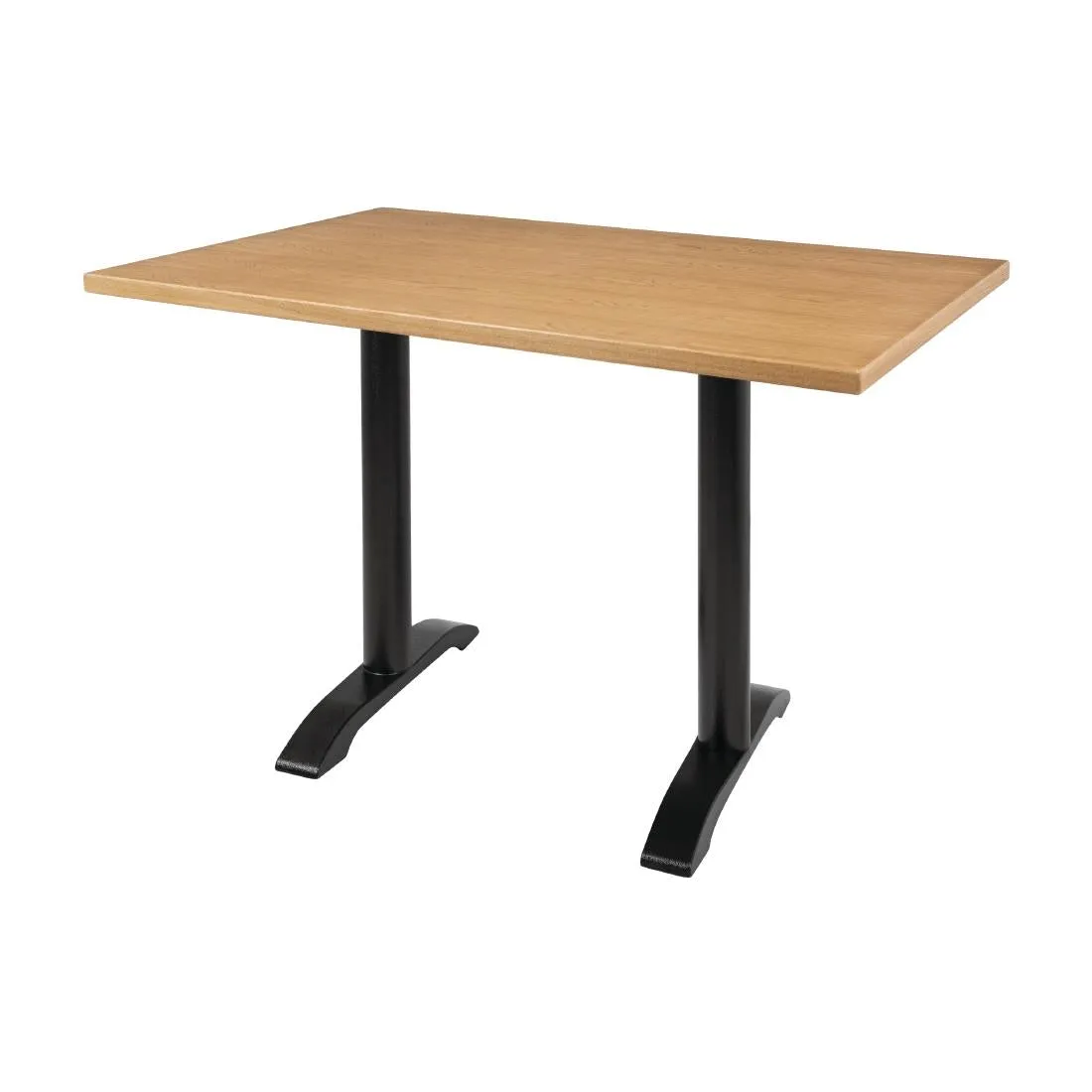 Bolero Pre-drilled Rectangular Table Top Natural Ash Veneer 1100 x 700mm - CY950
