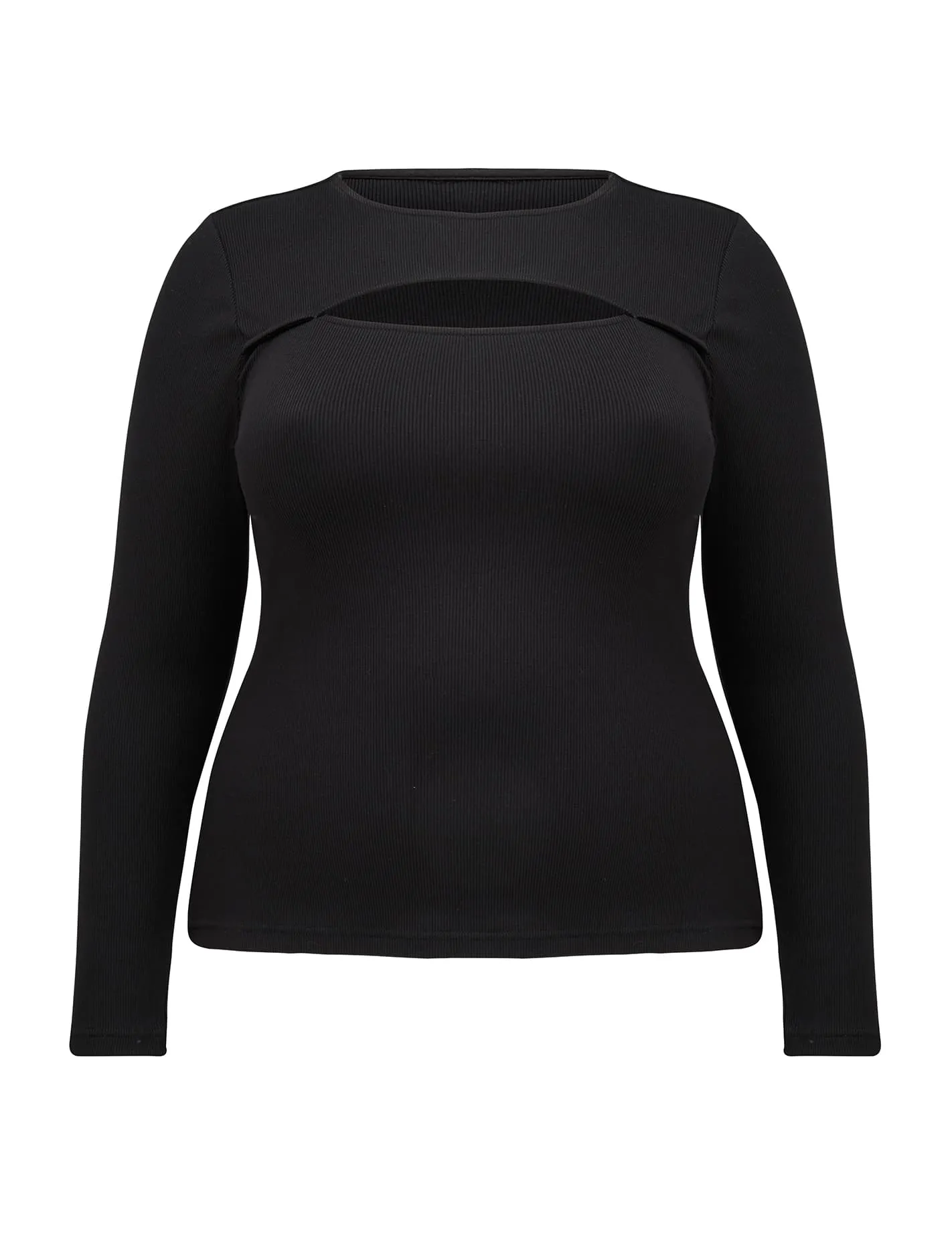 Casey Curve Cut Out Rib Top