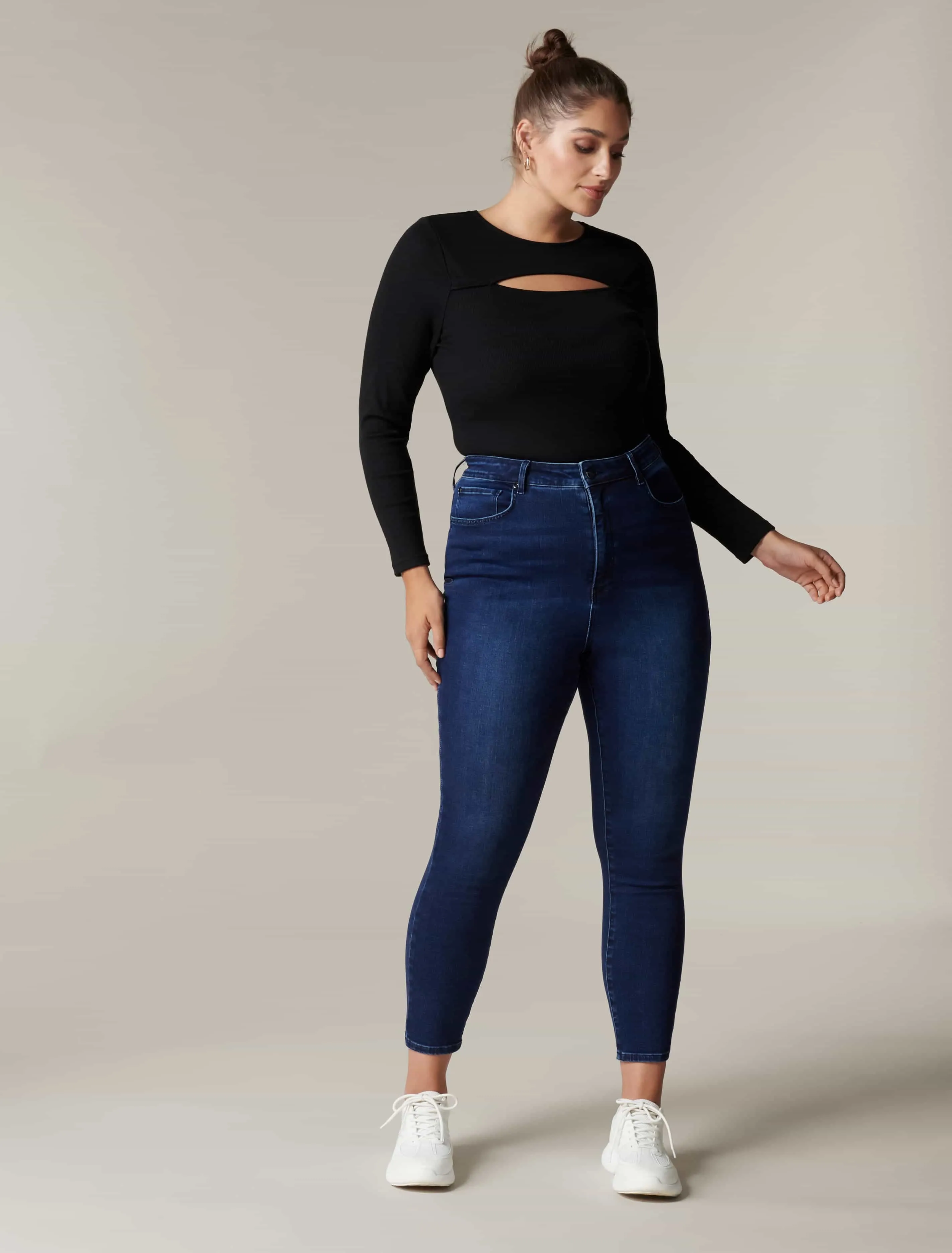 Casey Curve Cut Out Rib Top