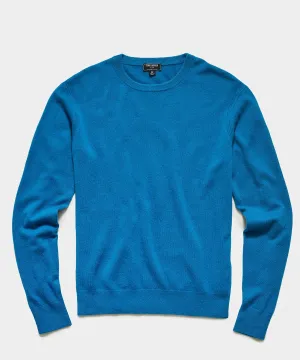 Cashmere Crewneck Sweater in Electric Blue