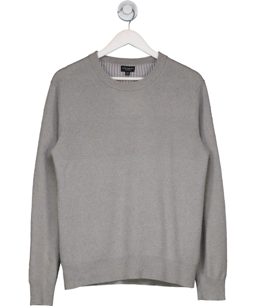 Club Monaco Grey Cashmere Crewneck Sweater UK M