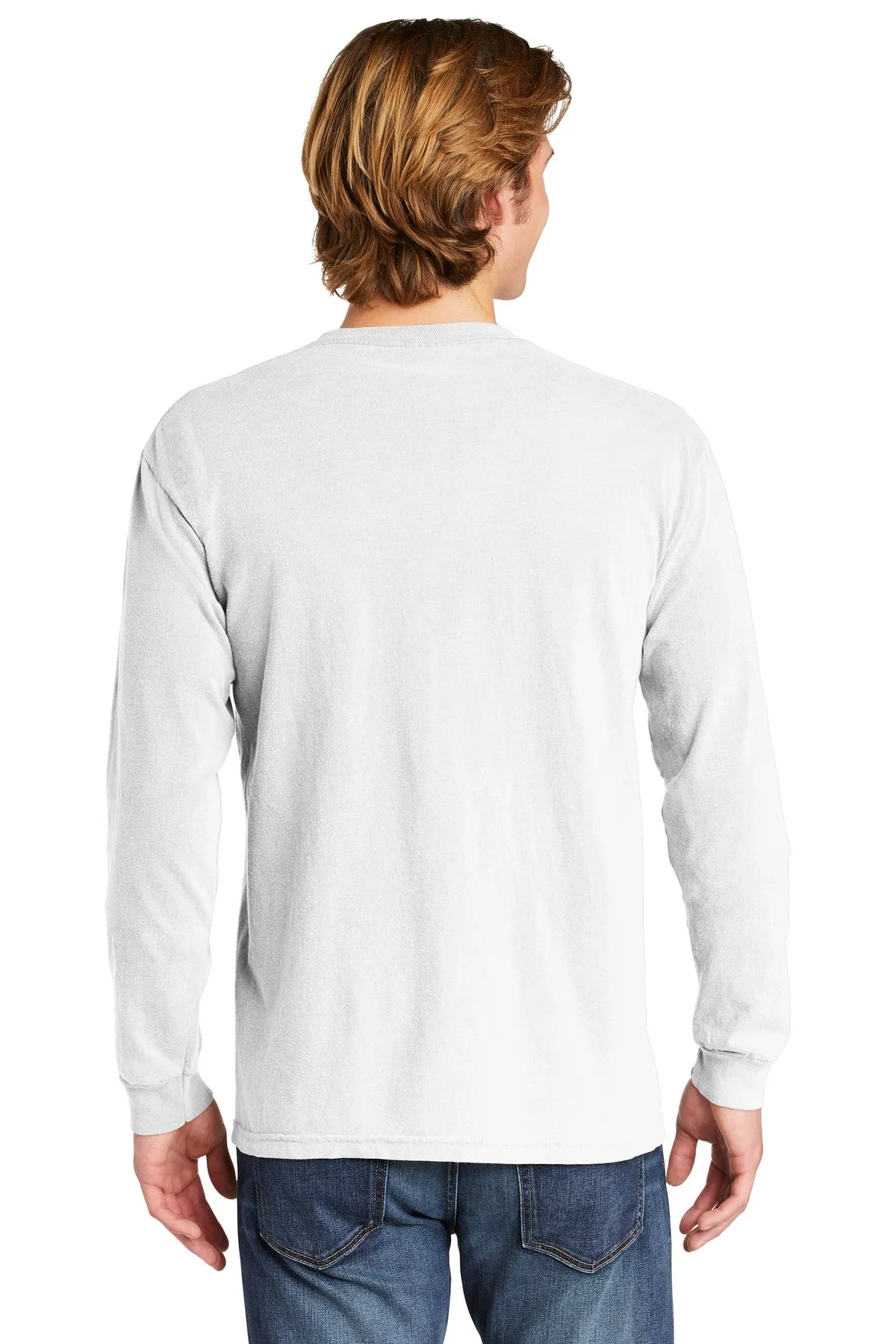 Comfort Colors Men's Heavyweight Ring Spun Long Sleeve Pocket Tee. 4410