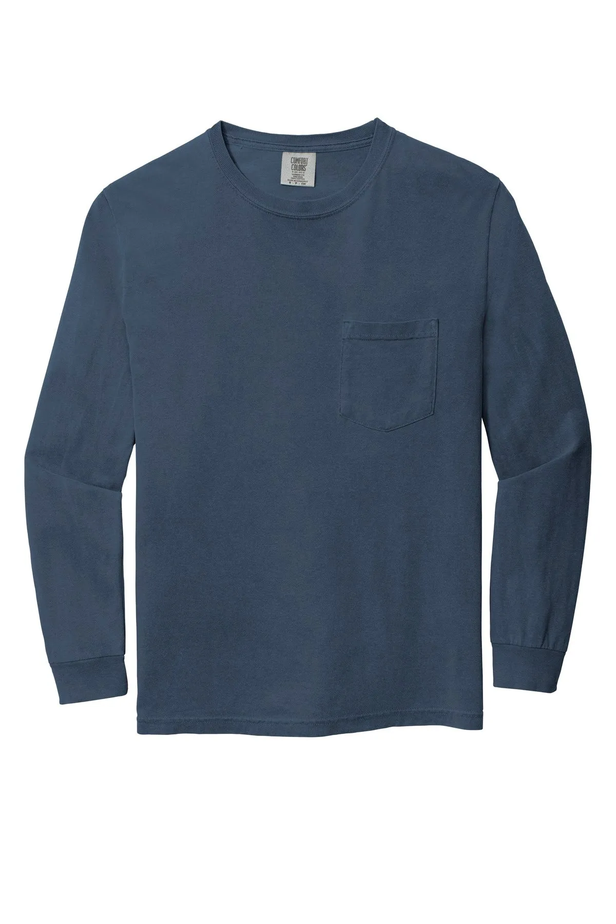 Comfort Colors Men's Heavyweight Ring Spun Long Sleeve Pocket Tee. 4410
