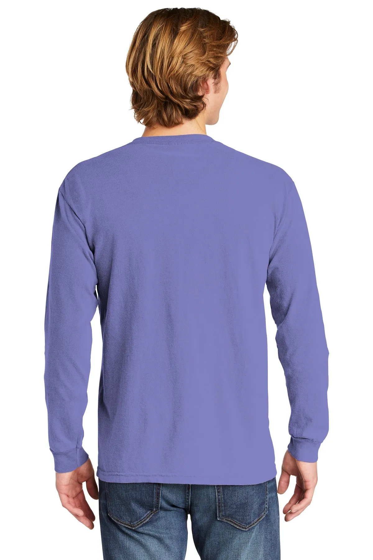 Comfort Colors Men's Heavyweight Ring Spun Long Sleeve Pocket Tee. 4410