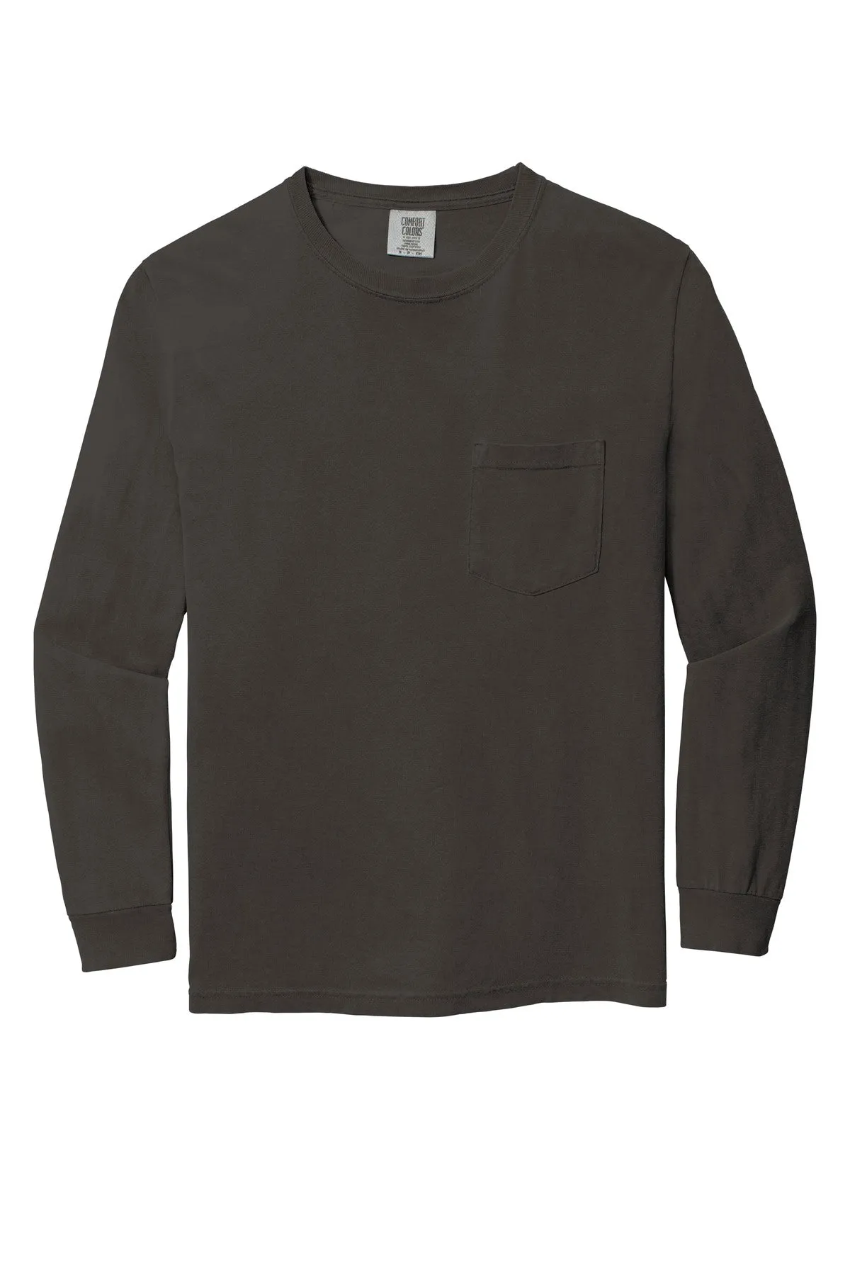 Comfort Colors Men's Heavyweight Ring Spun Long Sleeve Pocket Tee. 4410