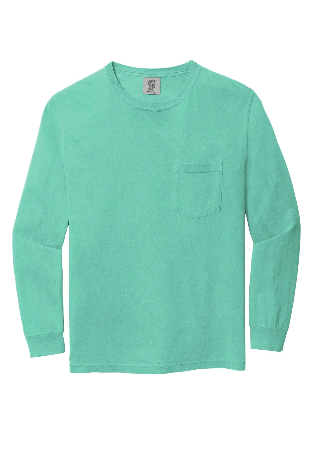 Comfort Colors Men's Heavyweight Ring Spun Long Sleeve Pocket Tee. 4410