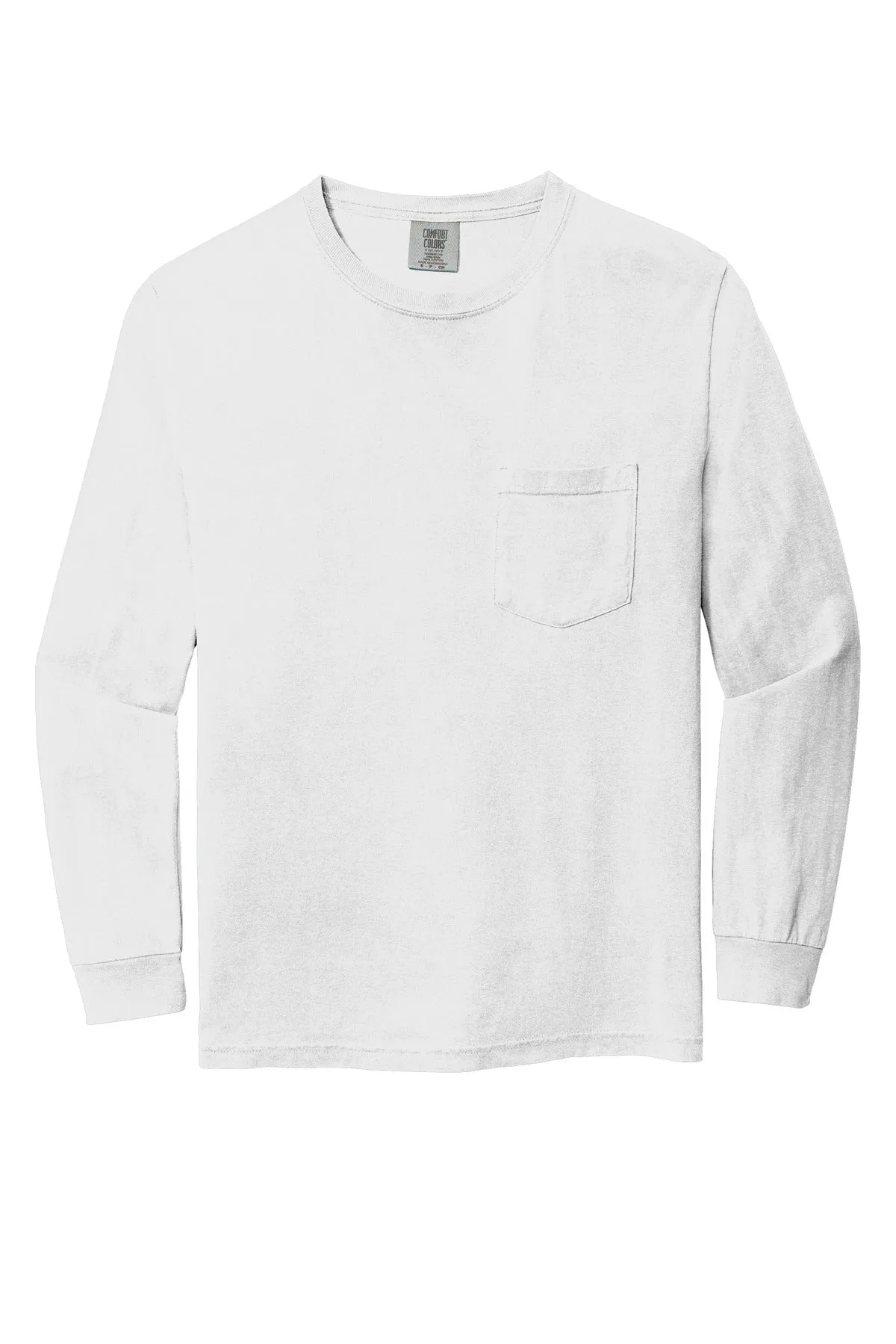 Comfort Colors Men's Heavyweight Ring Spun Long Sleeve Pocket Tee. 4410