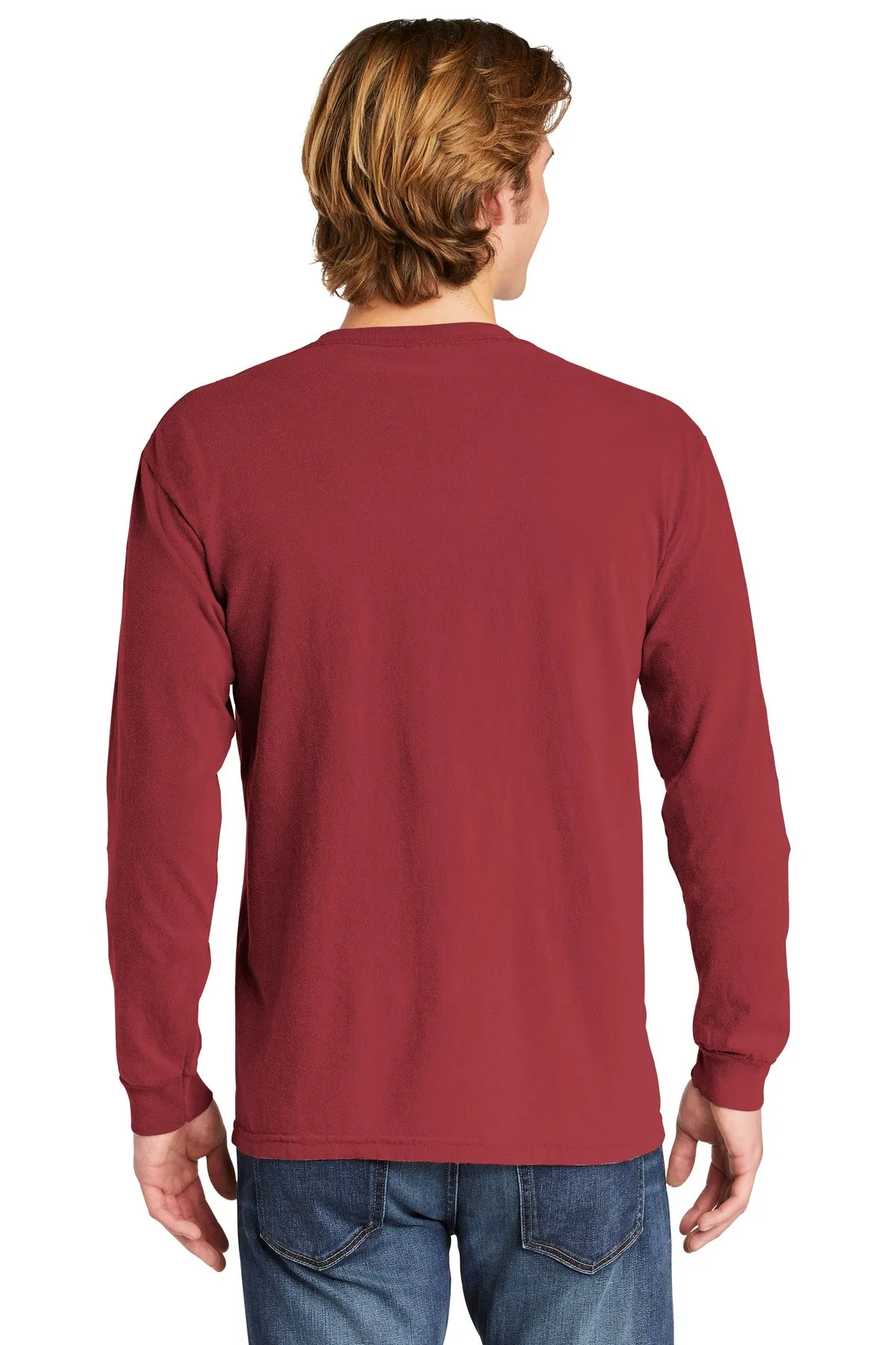 Comfort Colors Men's Heavyweight Ring Spun Long Sleeve Pocket Tee. 4410