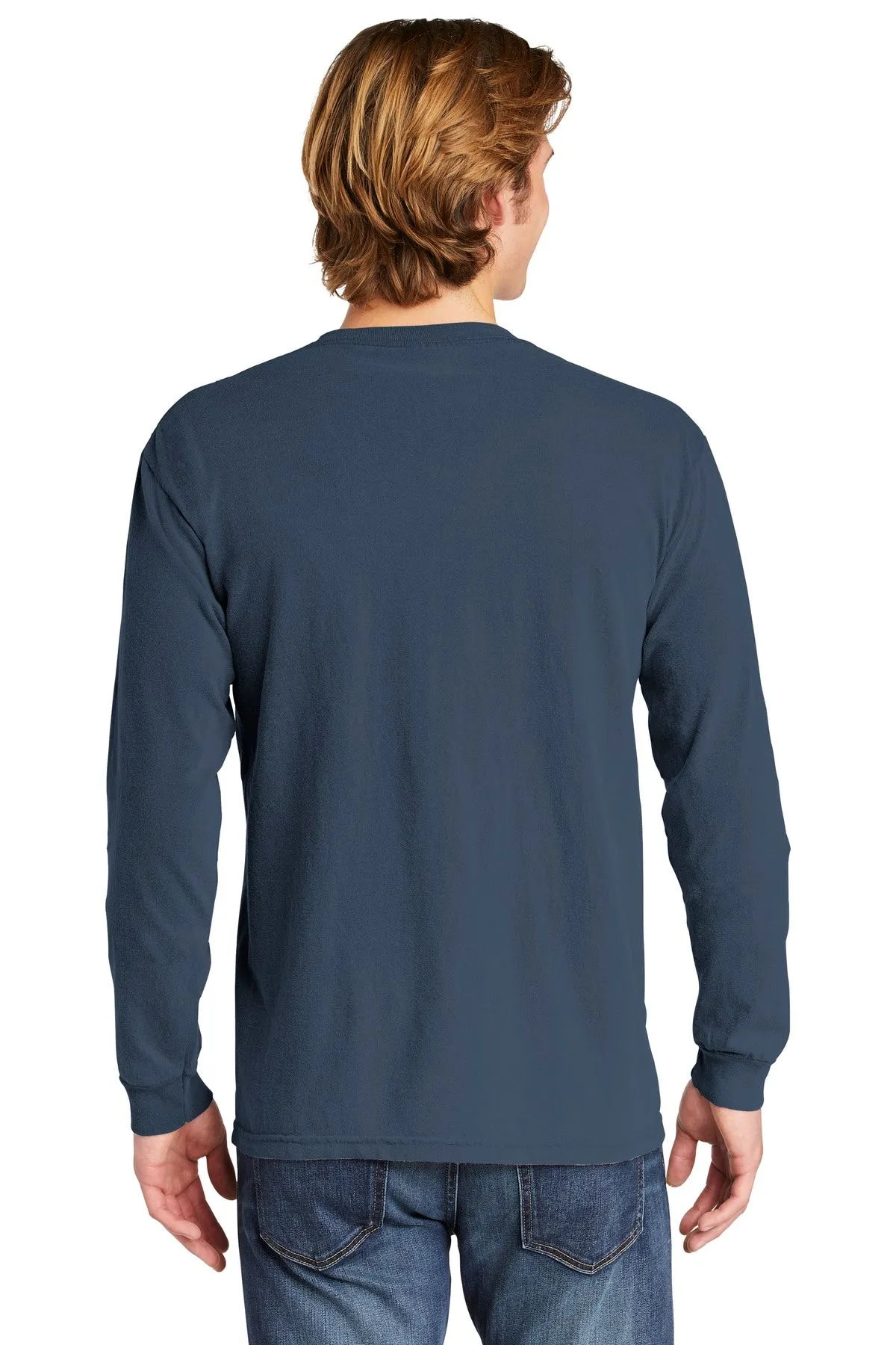 Comfort Colors Men's Heavyweight Ring Spun Long Sleeve Pocket Tee. 4410
