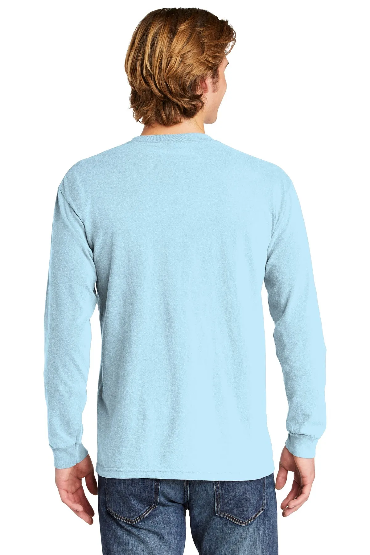 Comfort Colors Men's Heavyweight Ring Spun Long Sleeve Pocket Tee. 4410