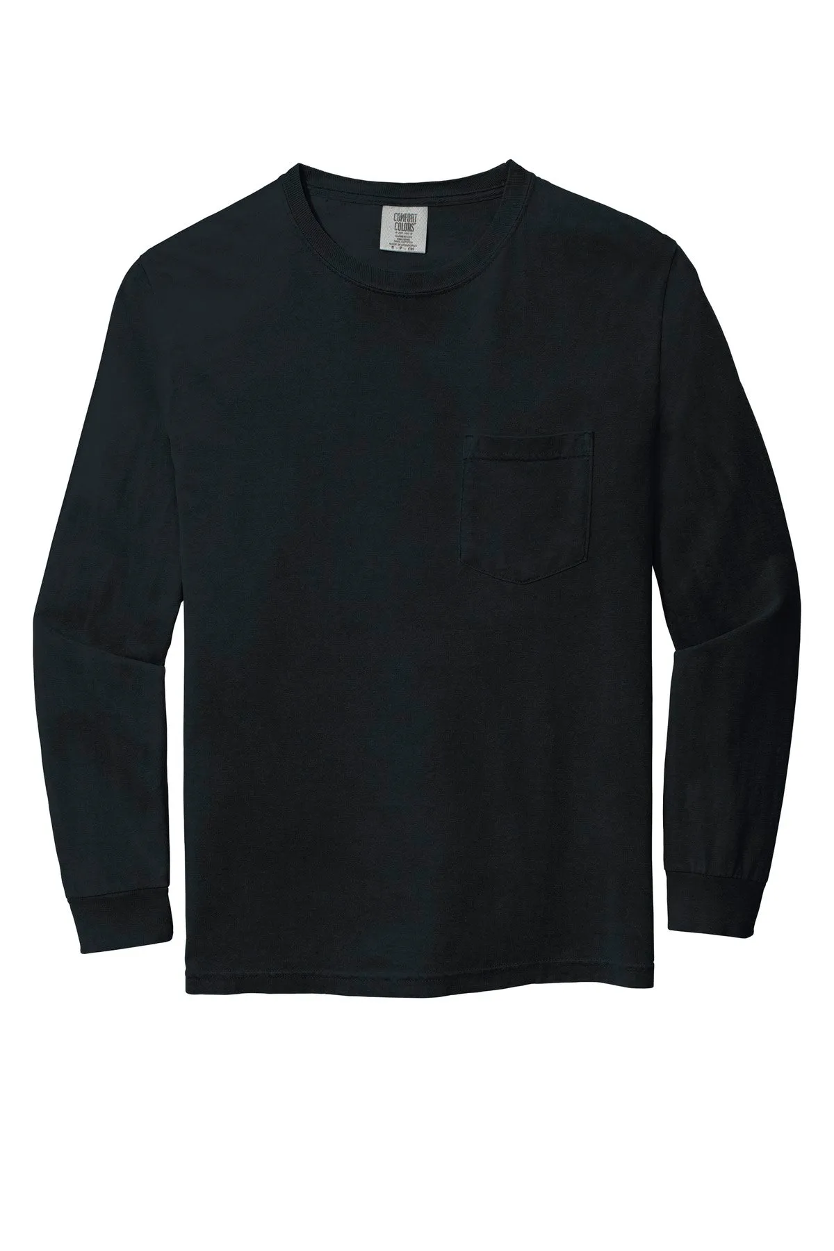 Comfort Colors Men's Heavyweight Ring Spun Long Sleeve Pocket Tee. 4410