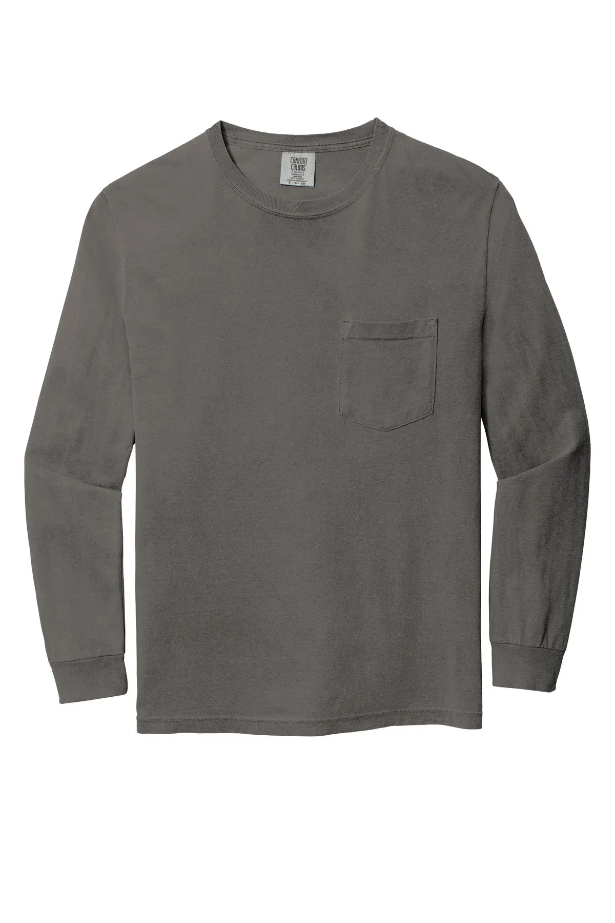 Comfort Colors Men's Heavyweight Ring Spun Long Sleeve Pocket Tee. 4410