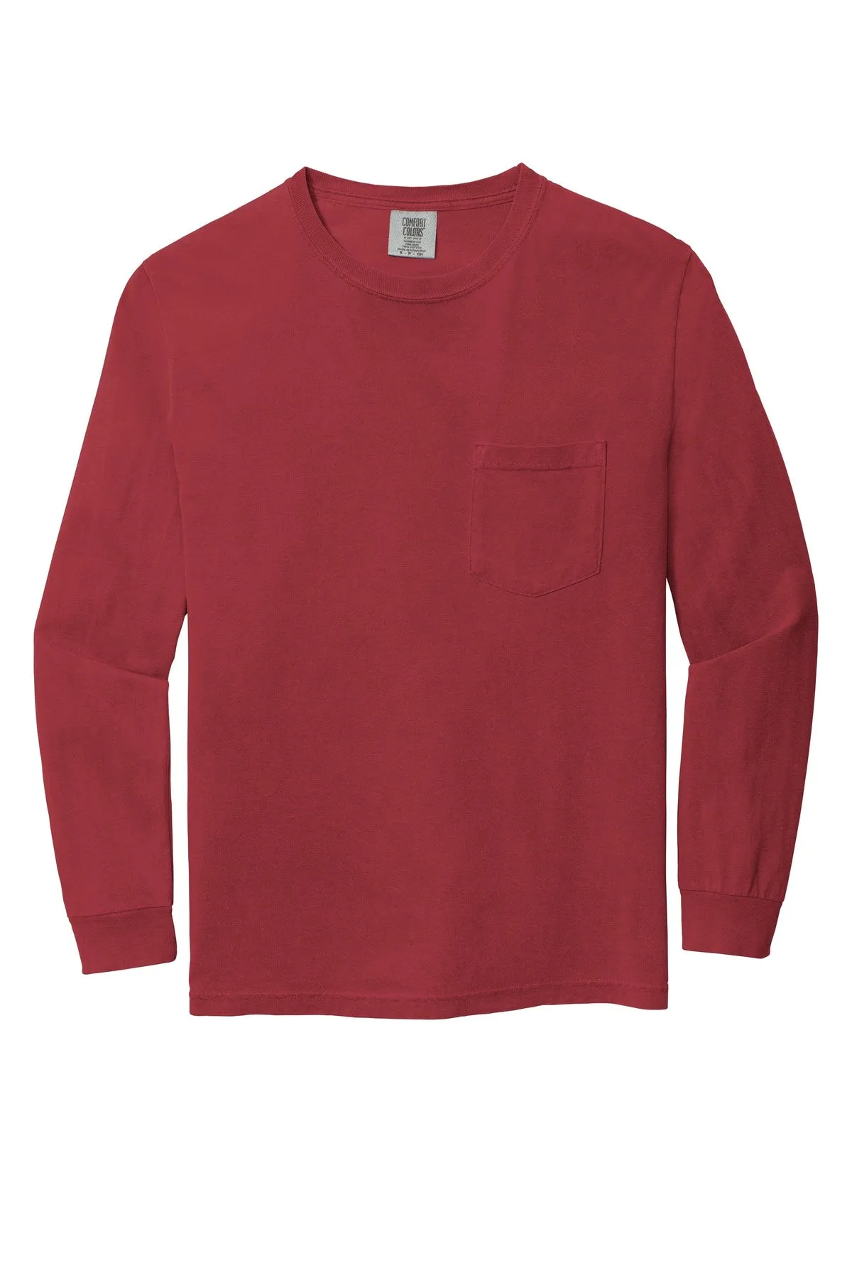 Comfort Colors Men's Heavyweight Ring Spun Long Sleeve Pocket Tee. 4410