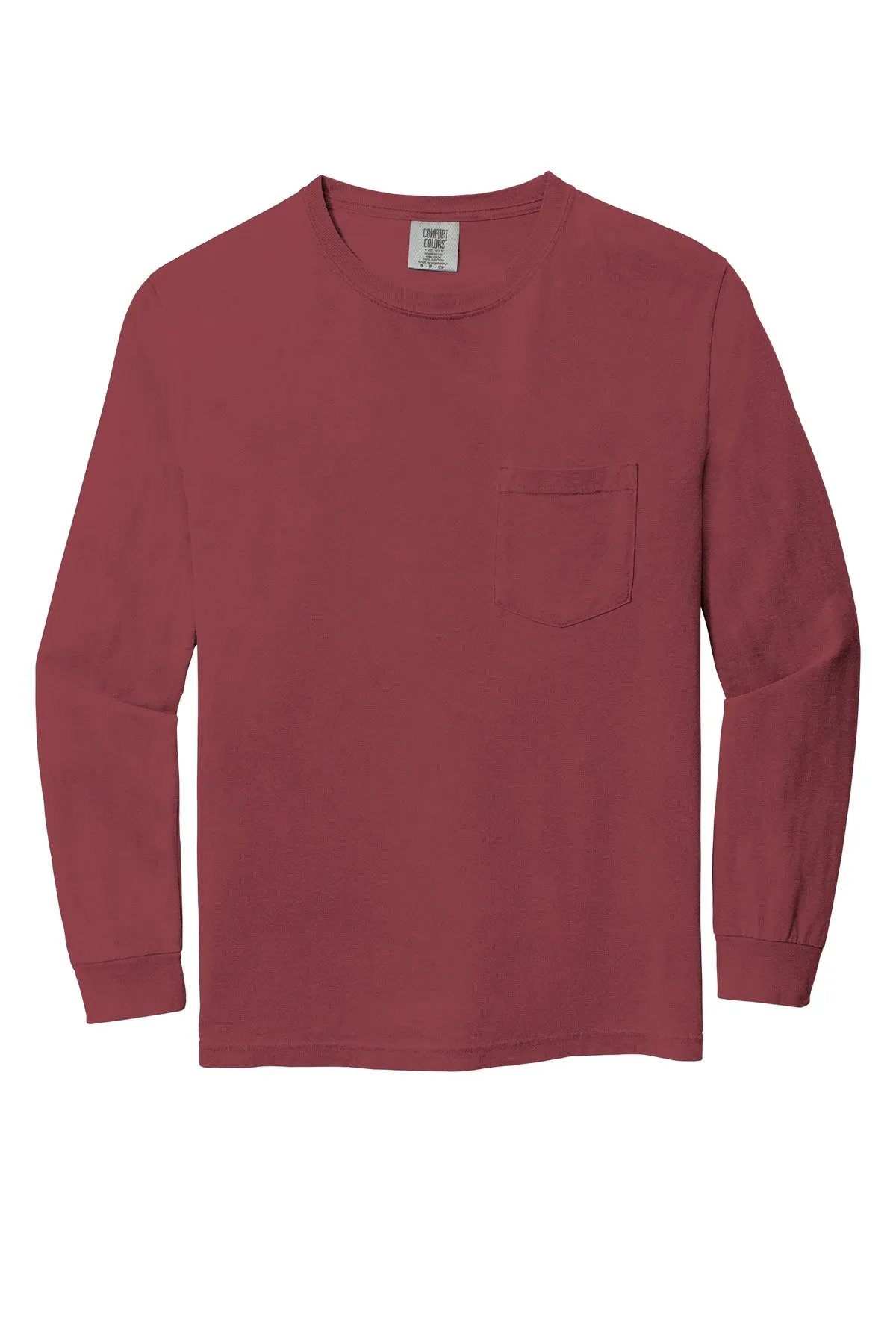 Comfort Colors Men's Heavyweight Ring Spun Long Sleeve Pocket Tee. 4410
