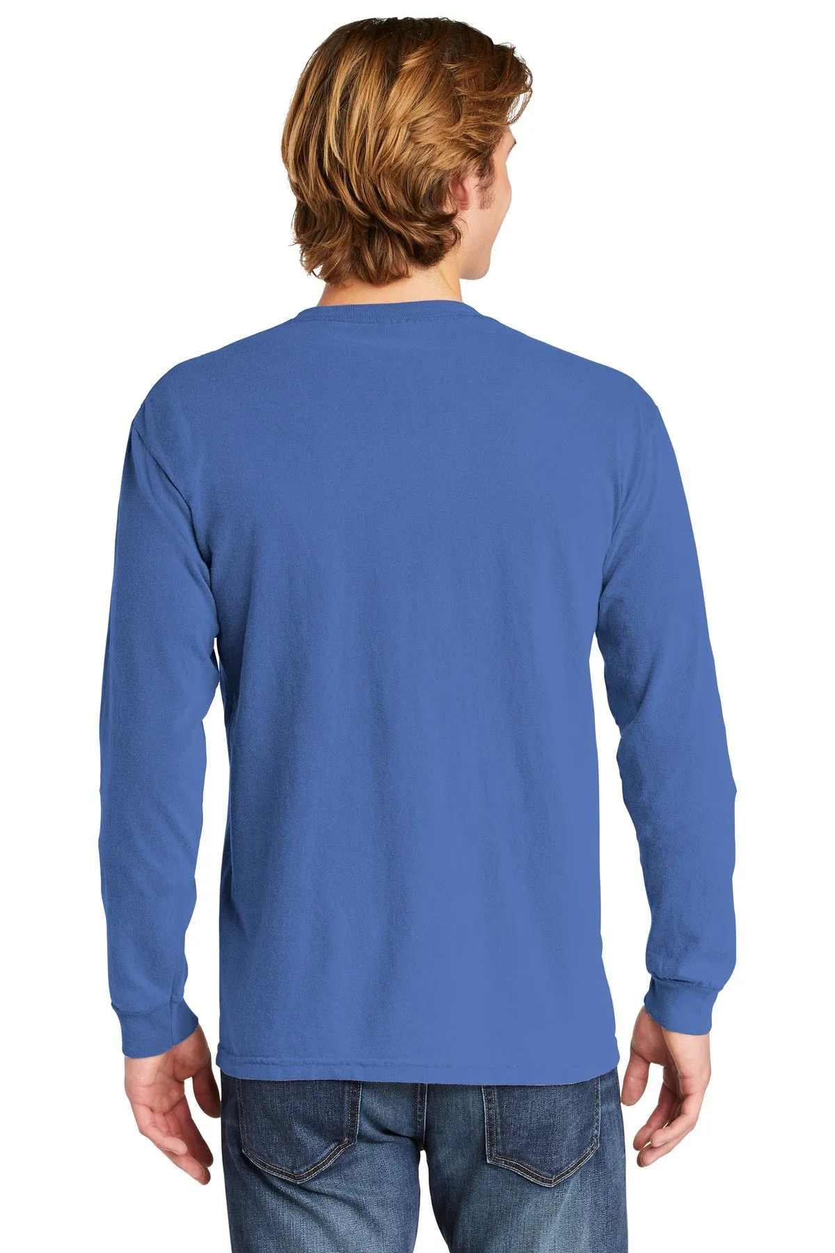 Comfort Colors Men's Heavyweight Ring Spun Long Sleeve Pocket Tee. 4410
