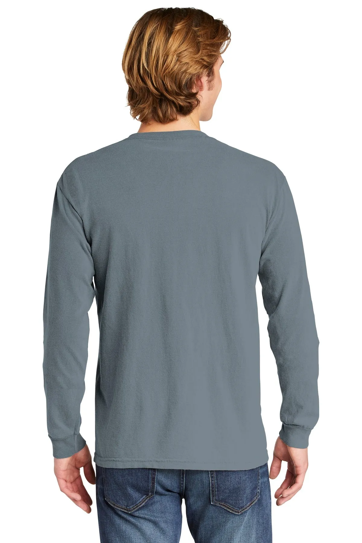 Comfort Colors Men's Heavyweight Ring Spun Long Sleeve Pocket Tee. 4410