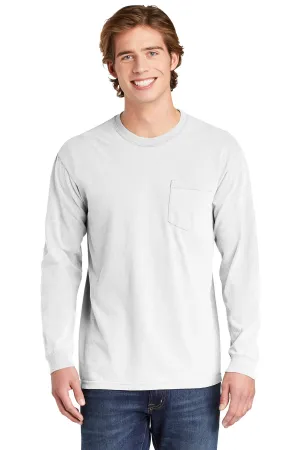 Comfort Colors Men's Heavyweight Ring Spun Long Sleeve Pocket Tee. 4410