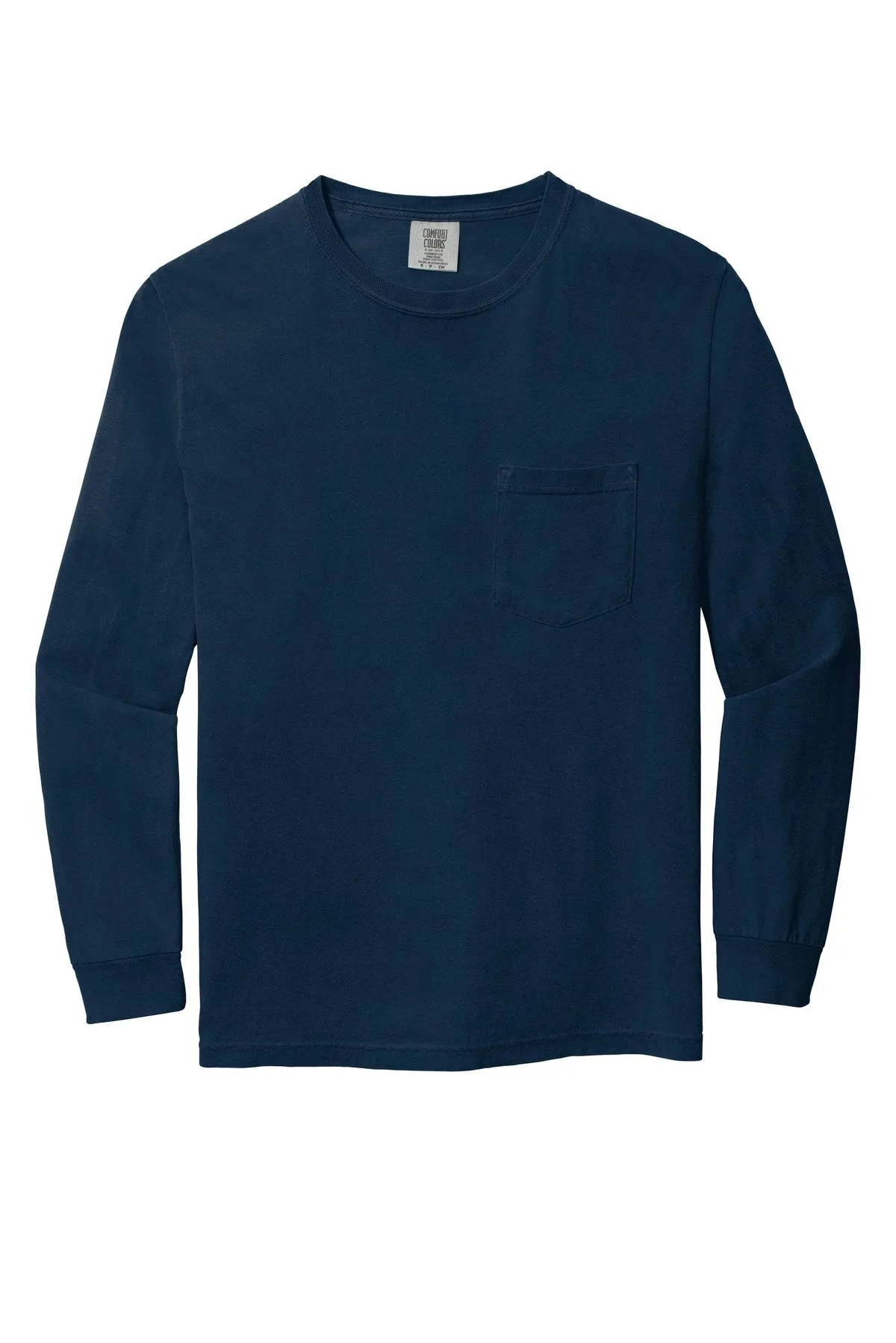 Comfort Colors Men's Heavyweight Ring Spun Long Sleeve Pocket Tee. 4410