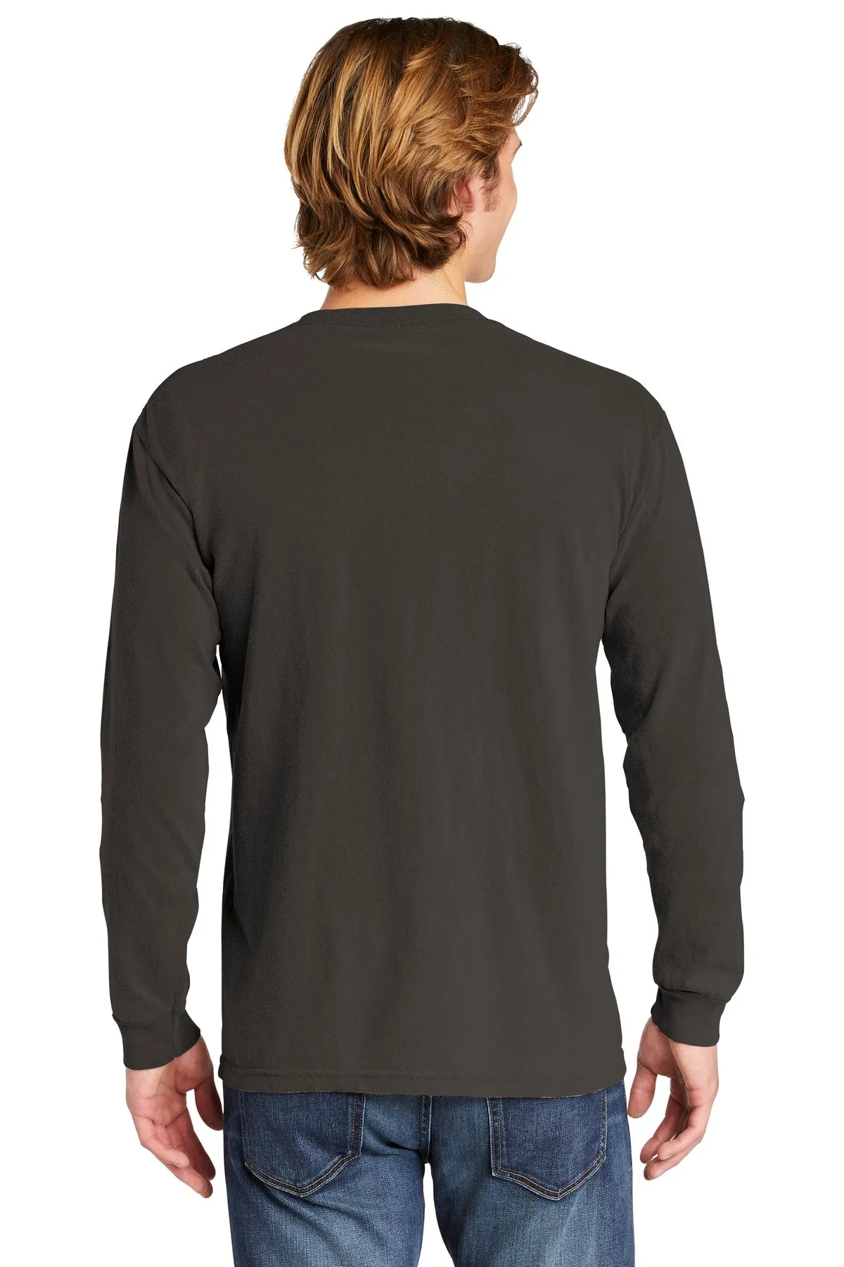 Comfort Colors Men's Heavyweight Ring Spun Long Sleeve Pocket Tee. 4410