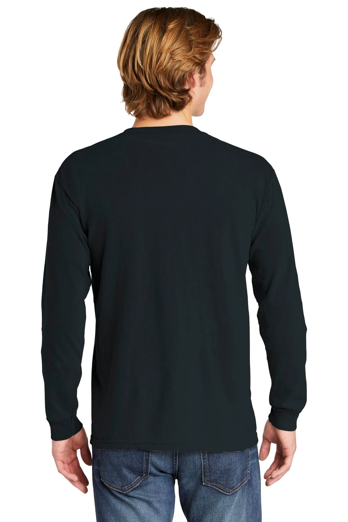 Comfort Colors Men's Heavyweight Ring Spun Long Sleeve Pocket Tee. 4410