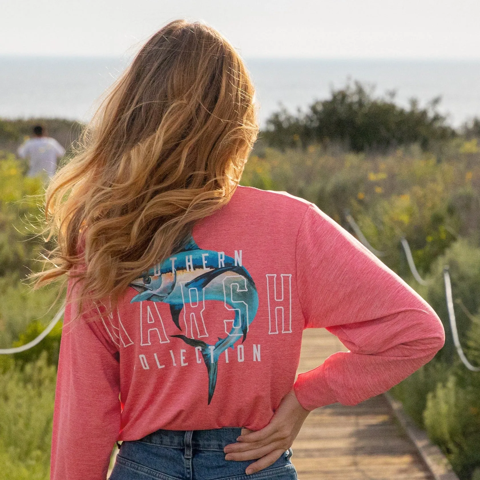 FieldTec Heathered Tee - Swordfish - Long Sleeve