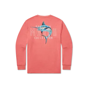 FieldTec Heathered Tee - Swordfish - Long Sleeve
