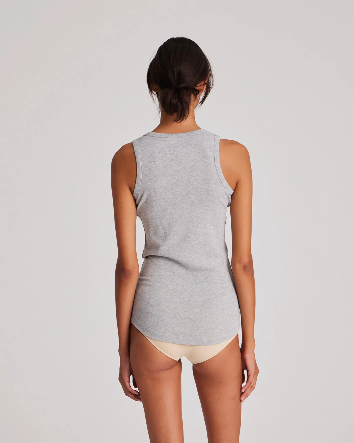 FOREVER BASIC PACK - ALBERTE RIB COTTON TOP - GREY
