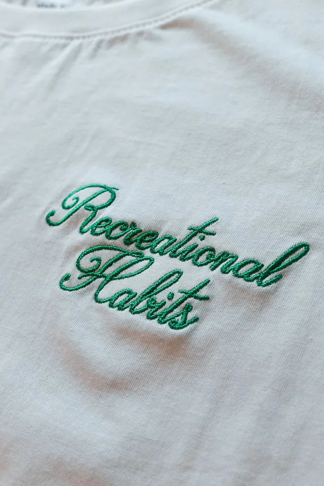 Forever Tee in White with Classic Script