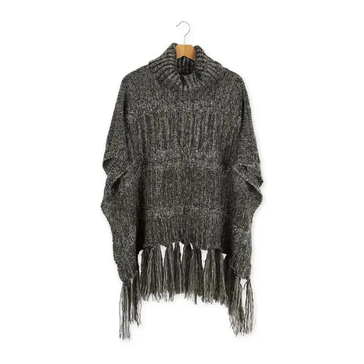 Gray Meegan Poncho