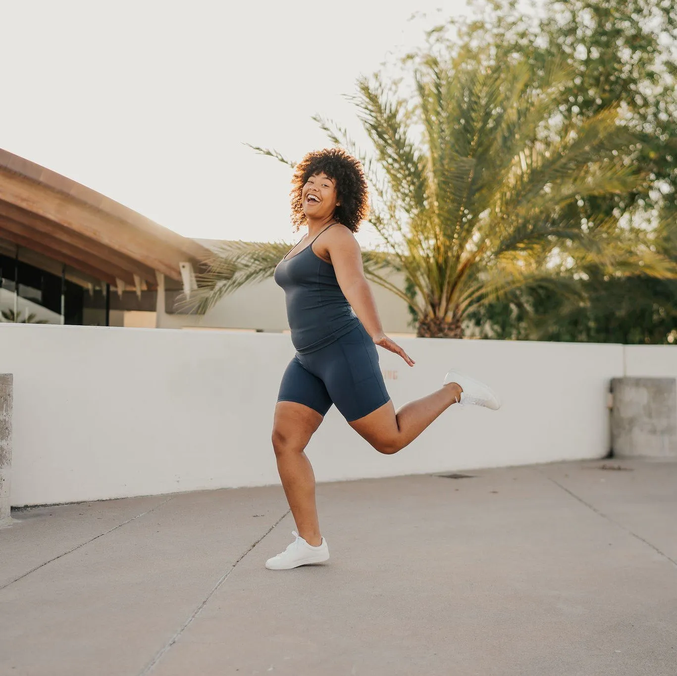 High Waisted Rio Shorts (7 in. inseam) - Light Navy