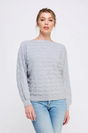 Horizontal Cable Knit Sweater