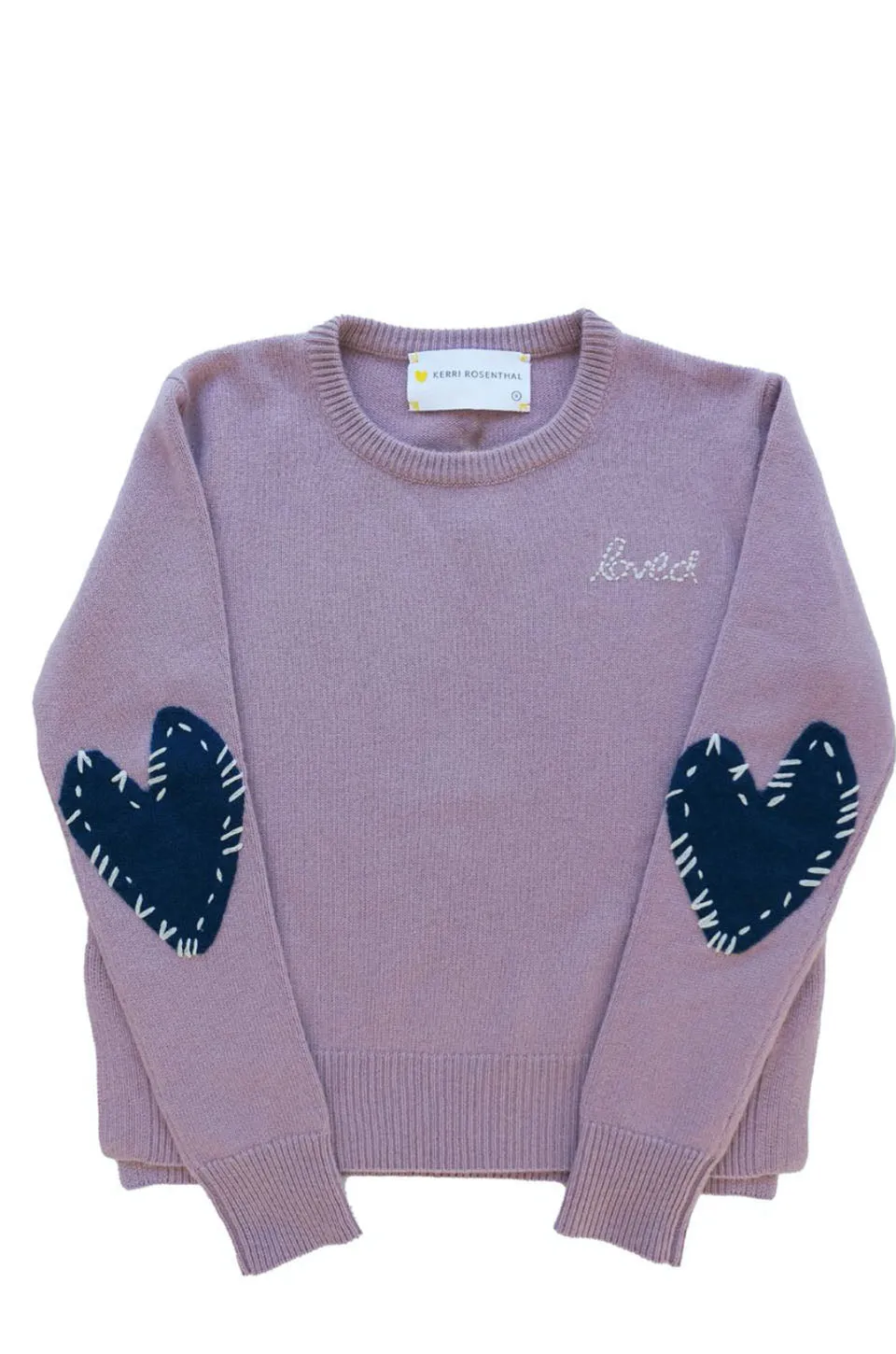 Kerri Rosenthal Cashmere Patchwork Love In Dusty Lilac