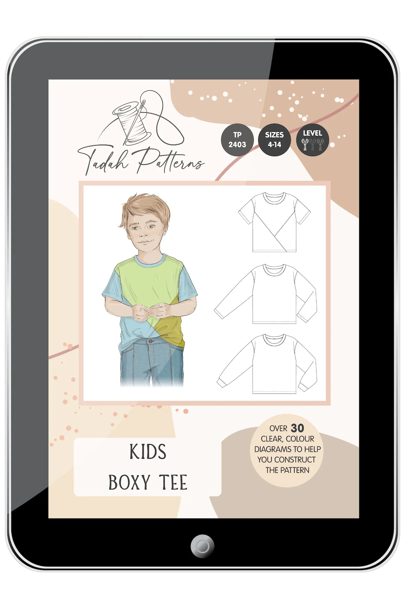 Kids Boxy Tee Pattern