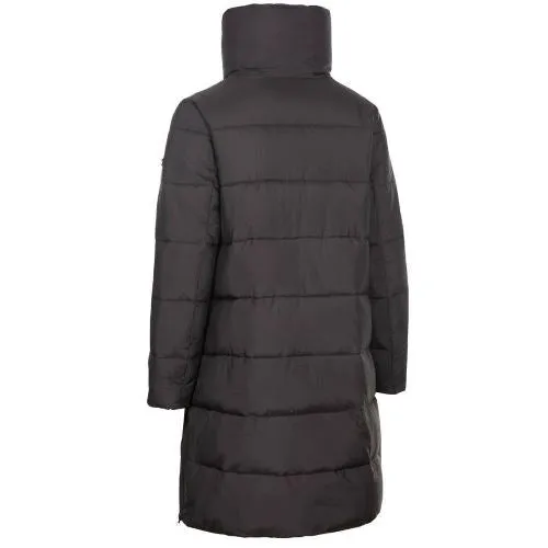 Ladies Trespass Faith Padded Long Length Jacket - Stylish, Water Resistant & Windproof