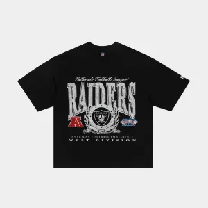 Las Vegas Raiders Oversized Mens Short Sleeve Shirt (Black/White)