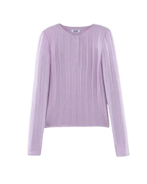 Lilac Cashmere Henley